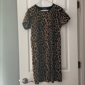 Carole Little Sport Velour Leopard Dress